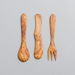 olive wood cutlery set of 3 by unique-touches 07