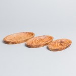 olive wood oval snack dishes set of 3 by unique-touches 03