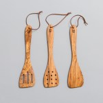 olive wood plain pierced slotted spatula set of 3 by unique-touches 03