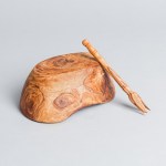 olive wood rustic olive dish with olive fork set of 2 by unique-touches 03